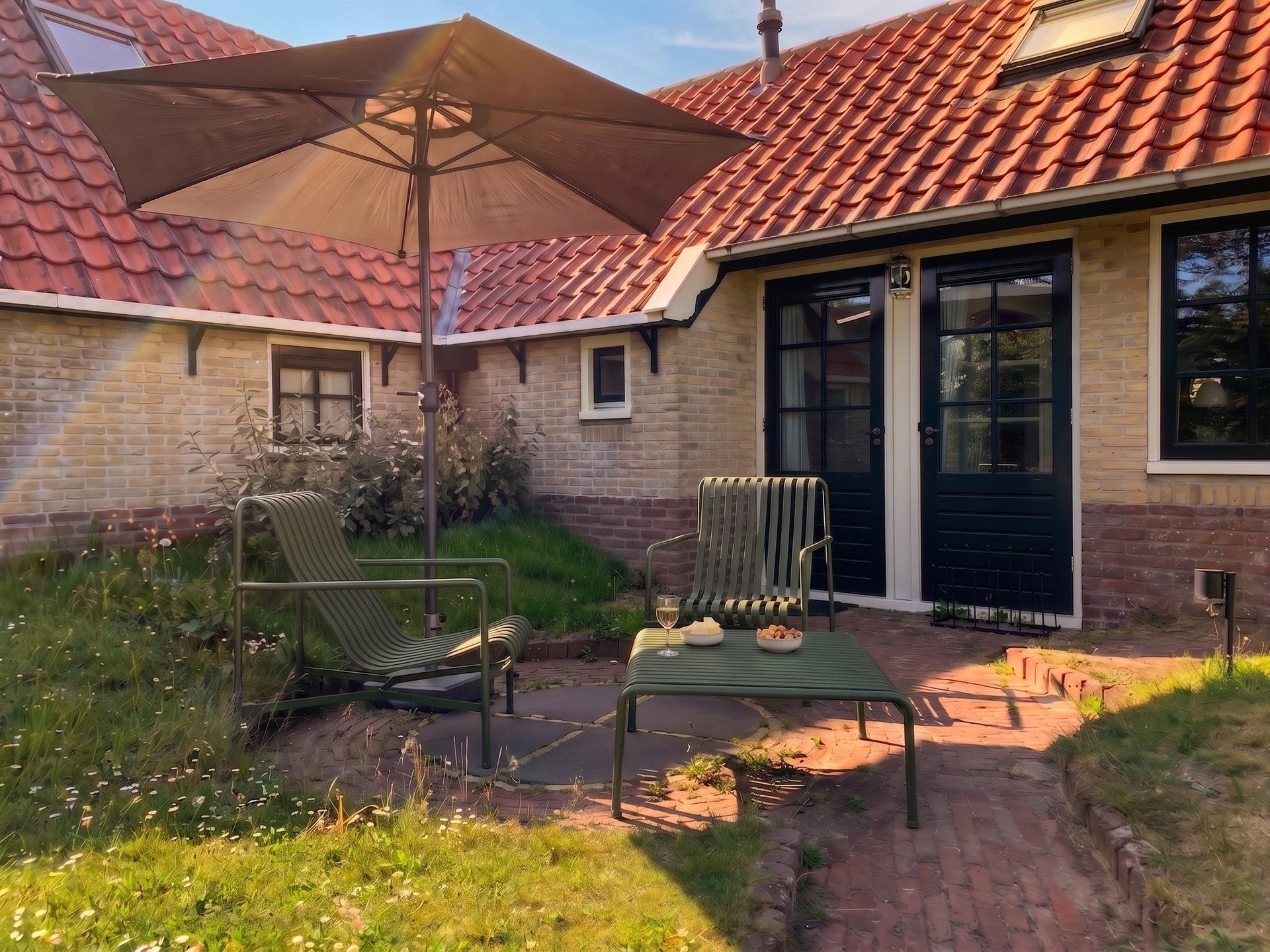 Terras en tuin